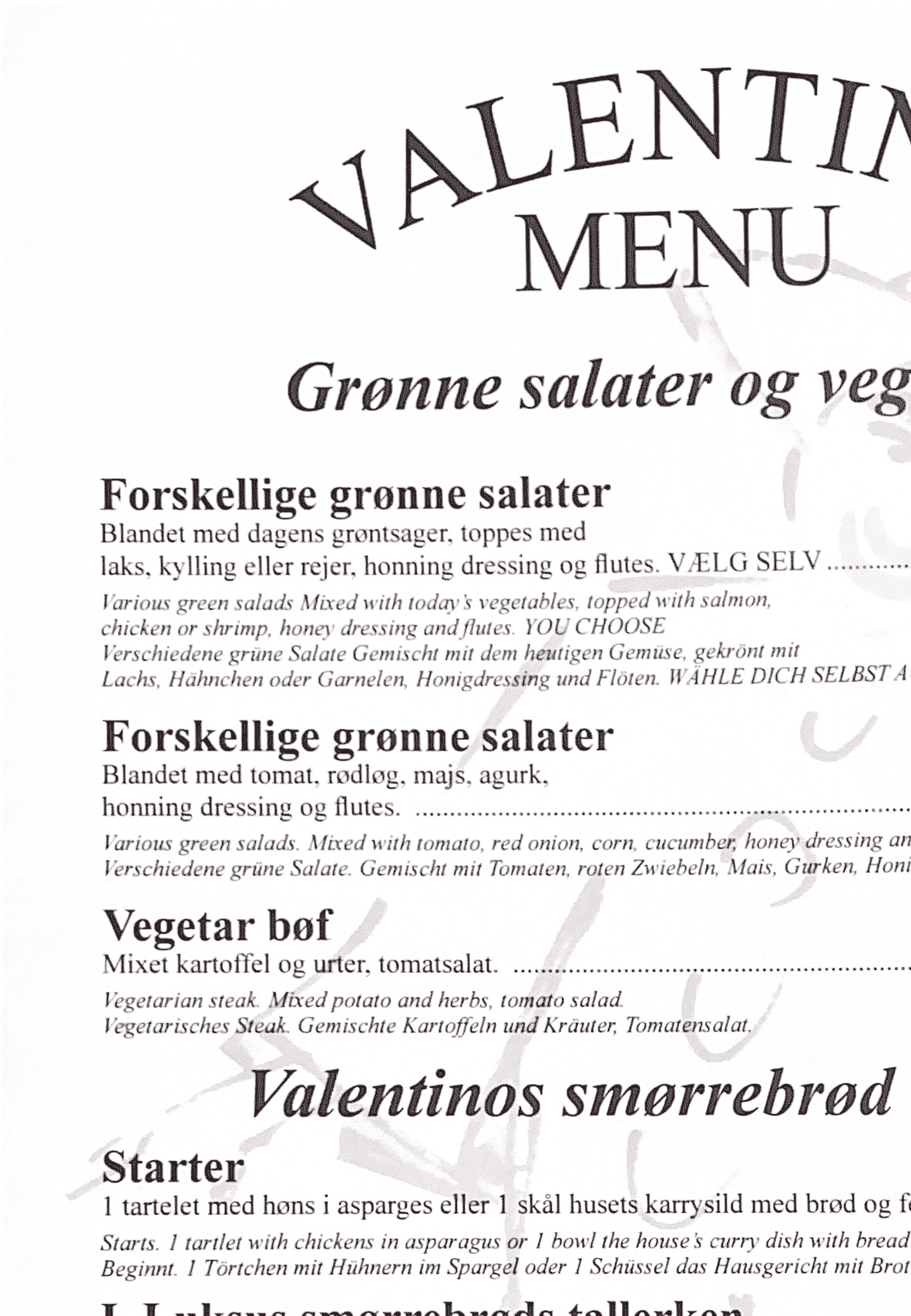 salater/Vegetar |